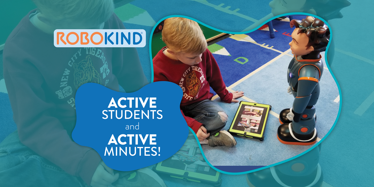 Active Students and Active Minutes - image of student using companion app on Ipad with Milo