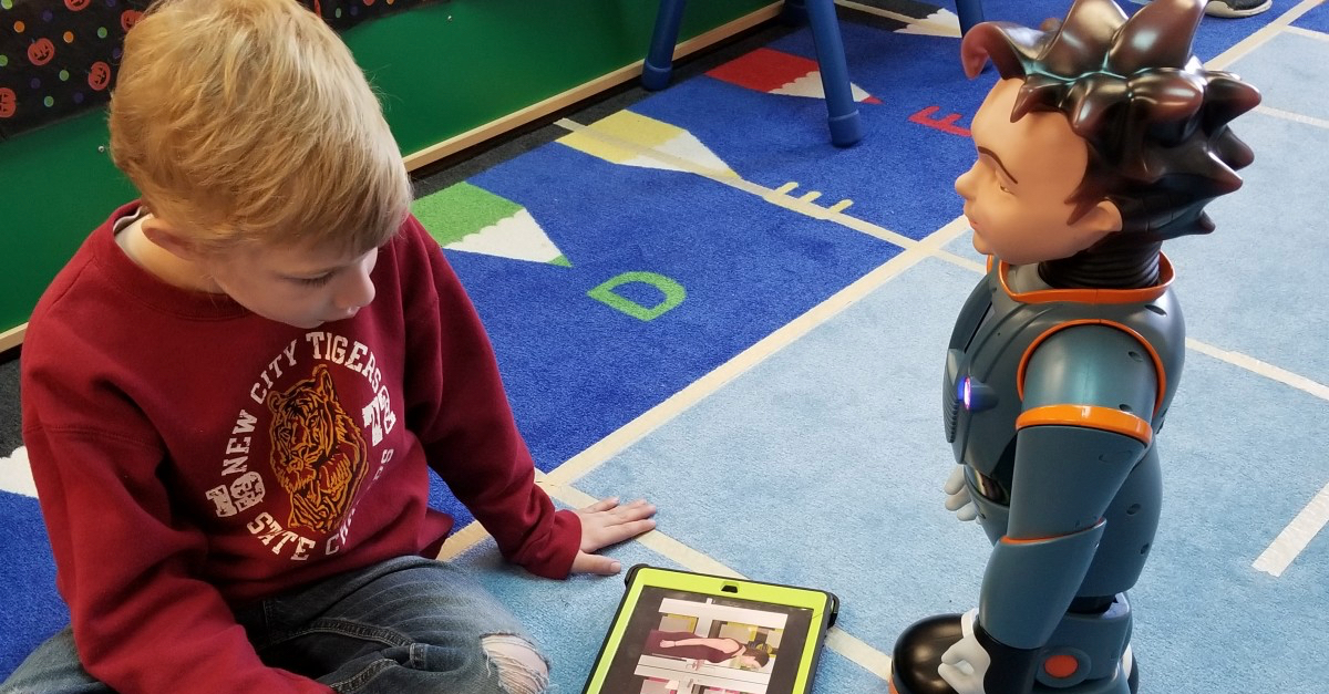 Student with ASD Learning Emotions with Milo